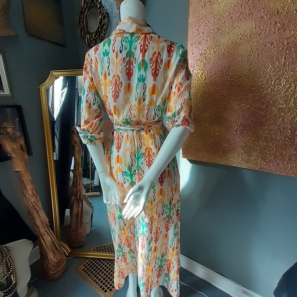 Zara 100% Cotton Midi Dress - Picture 12 of 15